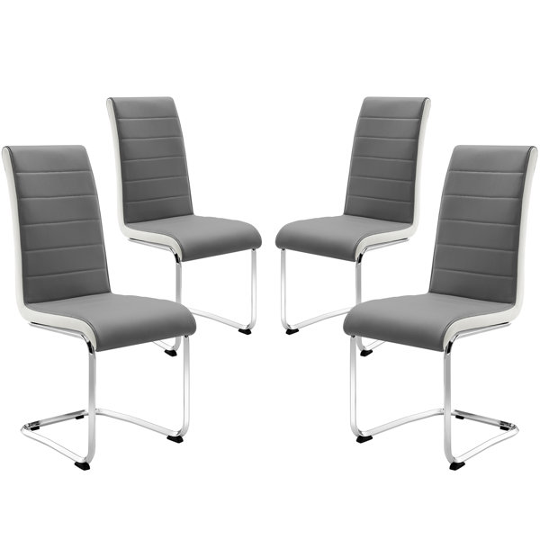 Wrought Studio 4 Pieces Modern Dining Chairs, High Back Kitchen Chairs